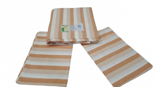 BEDSHEET STRIPE 90X108 2 PILLOW COVER